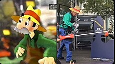 Internetový vtip utahující si z vystoupení Tomia Okamury