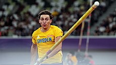 Armand Duplantis ve finále mistrovství sv�ta v Tokiu.