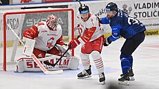 Momentka z utkání mezi Olomoucí a Plzní.