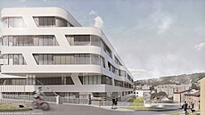 Vizualizace druhé etapy p�estavby náchodské nemocnice