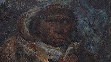 Zden�k Burian (1905 - 1981) Noc olej na plátn�, fixováno na kartonu, 46 x 35...