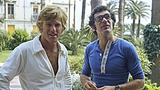 Robert Redford a re�isér Sydney Pollack na festivalu v Cannes v kv�tnu 1972,...