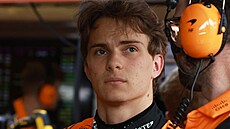 Oscar Piastri z McLarenu bhem trénink v Ázerbájdánu