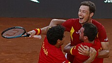 panltí tenisté slaví úspch v zápase Davis Cupu.