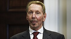 �éf Oraclu Larry Ellison p�i náv�t�v� v Bílém dom� (21. ledna 2025)