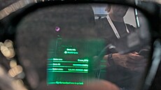 Dal�í ukázka zobrazení na monochromatickém displeji v brýlích