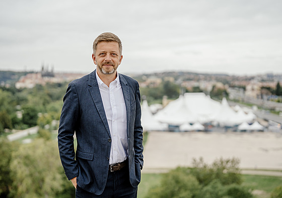 Ministr vnitra Vít Rakuan, lídr STAN ve Stedoeském kraji. (23. záí 2025)