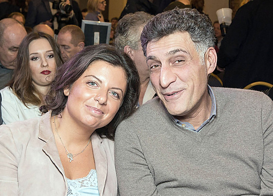 Prokremelská propagandistka Margarita Simonjanová s manelem Tigranem...
