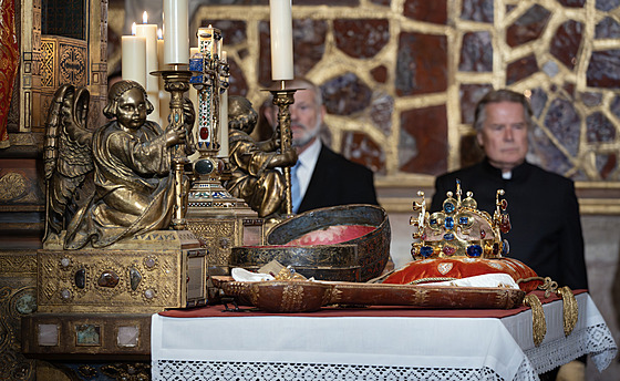 Slavnostní ukládání �eských korunova�ních klenot� na Pra�ském hrad� (29. zá�í...