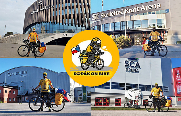 Ropákova cyklistická mise. Kotelník projel Evropu a podpořil Litvínov: Polákům je fuk