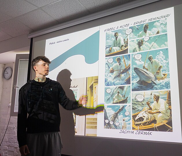 Učíme se grafiku i s pomocí AI, prozradil student grafické školy