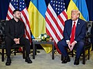 Donald Trump a Volodymyr Zelenskyj se se�li na okraj Valného shromá�d�ní OSN....