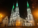 Katedrla svatho Vclava v Olomouci m nov osvtlen.