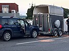 Dlnici D4 zablokovala smrem na Prahu hromadn kolize nkolika vozidel vetn...