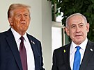 Americký prezident Donald Trump v Bílém dom� p�ijal izraelského premiéra...