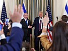 Americký prezident Donald Trump p�ijal izraelského premiéra Benjamina...