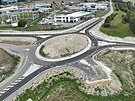 Okrun kiovatka na vjezdu ze dru na Brno m po rekonstrukci a pravch...