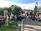 Slavnostn� znovuodhalen� pomn�ku v Mal� �ermn� (10. srpna 2025)
