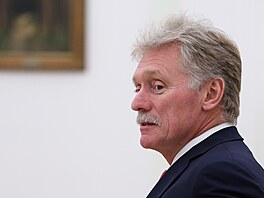 Mluv�í Kremlu Dmitrij Peskov v Moskv� (25. zá�í 2025)
