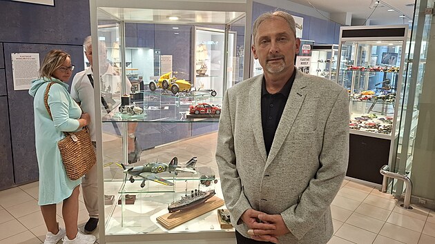 Petr Vacek je hlavn organiztor vstavy Svt plastikovho modelstv v Technickm muzeu v Brn.