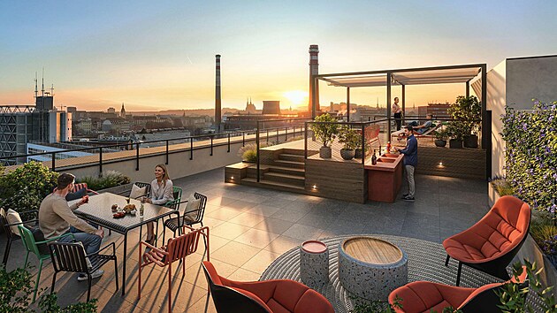 Na mst bvalch brnnskch plynren firmy innogy mezi ulicemi Cejl a Kenov vyrostou nov bytov domy Neon a Xenon.