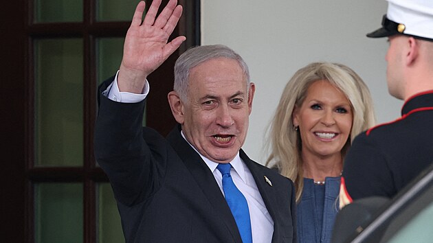 Americk� prezident Donald Trump p�ijal izraelsk�ho premi�ra Benjamina Netanjahua. V B�l�m dom� jednali o americk�m m�rov�m pl�nu pro P�smo Gazy. (29. z��� 2025)