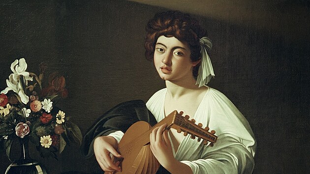 Caravaggio - Loutnista (Verze ulo�ená v Badminton House, Gloucestershire. Byla...