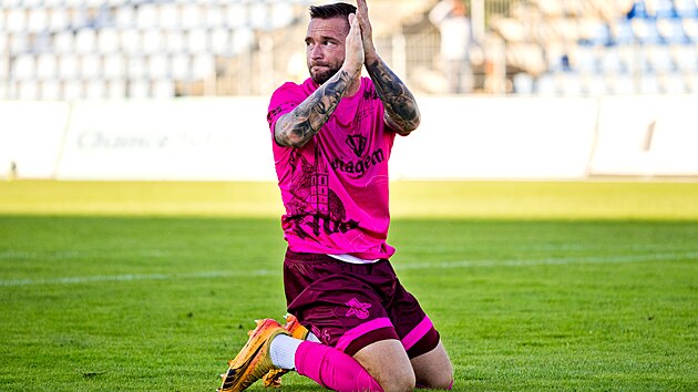 �st� nad Labem, 19. 9. 2025, FK Viagem �st� nad Labem - 1. SK Prost�jov, druh� liga. Dom�c� Anton�n Fanti�.