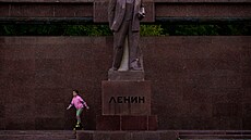 Leninova socha v Kiinvu (1. listopadu 2024)