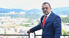 Jaroslav Foldyna, lídr SPD v Ústeckém kraji. (23. zá�í 2025)