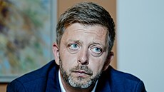 Ministr vnitra Vít Raku�an, lídr STAN ve St�edo�eském kraji. (23. zá�í 2025)