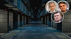 Zleva Nicolas Sarkozy, Jair Bolsonaro a Viktor Janukovy.