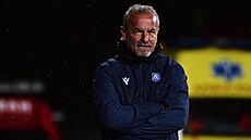 Trenér Zdenko Frala z Teplic v pohárovém duelu proti brnnské Zbrojovce.