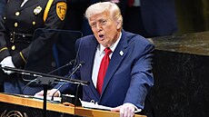 Americký prezident Donald Trump hovoí bhem Valného shromádní OSN v New...