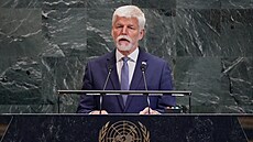 Prezident �eské republiky Petr Pavel promluvil na 80. zasedání Valného...