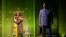 Jekat�rina Krovat�va (Ilia) a Evan LeRoy Johnson (Idomeneo) v inscenaci...