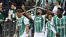 Yusuf se raduje z vyrovnávacího gólu proti olomoucké Sigm.