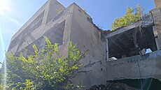 Ruiny bývalé �amotárny u Vidnavy, ve které se kdysi kaolin zpracovával.