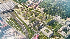 Ji�ní �ást Smíchov City vyústí v p�í bulvár, který propojí �tvr� s Terminálem...