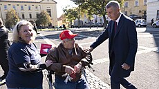 Hnutí ANO na pedvolební kampani ve Stedoeském kraji. (29. záí 2025)