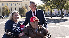 Hnutí ANO na pedvolební kampani ve Stedoeském kraji. (29. záí 2025)