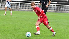Pardubický zálo�ník Filip �ancl v pohárovém utkání ve Frýdku-Místku.