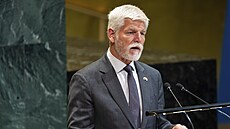Prezident Petr Pavel vystupuje na 80. zasedání Valného shromá�d�ní OSN . (22....