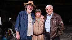 Natá�ení osmidílného seriálu TV Nova Mu�i v letu s Bolkem Polívkou, Miroslavem...