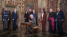 Slavnostní ukládání �eských korunova�ních klenot� na Pra�ském hrad� (29. zá�í...