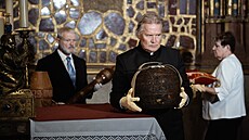 Slavnostní ukládání �eských korunova�ních klenot� na Pra�ském hrad� (29. zá�í...