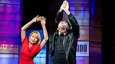 Klára Cibulková a Honza D�dek v show 7 pád� Honzy D�dka (23. zá�í 2025)