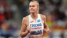 Vý�ka�ka Michaela Hrubá ve finále mistrovství sv�ta v Tokiu.
