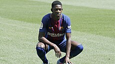 Ousmane Dembélé po p�estupu do Barcelony.