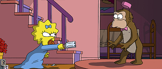 Maggie Simpsonová ve snímku Simpsonovi ve filmu (2007)